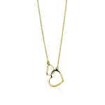 gouden hartjes ketting