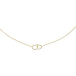 gouden hartjes ketting