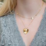 gouden hartjes ketting