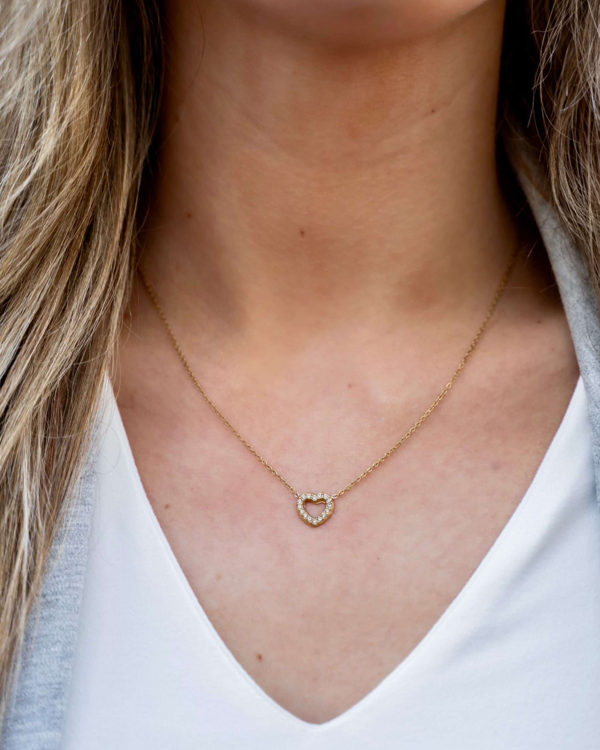 ketting-goud-hartje-345qqp-1.jpg ketting goud hartje - Afbeelding 1