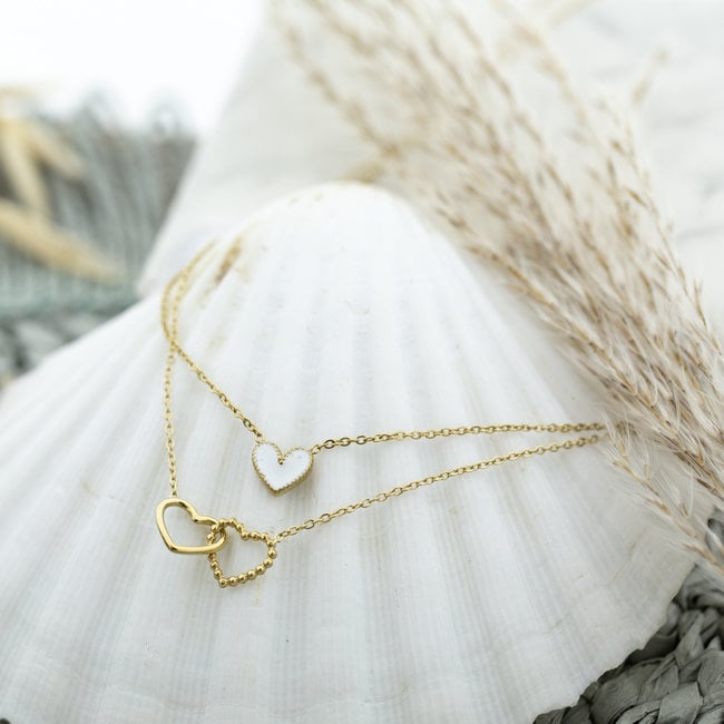 ketting-goud-hartje-517mbl-1.jpg ketting goud hartje - Afbeelding 1