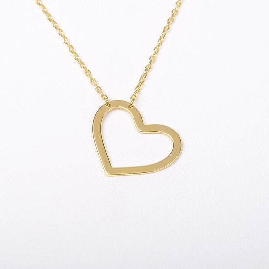 ketting-goud-hartje-635myo-1.jpg ketting goud hartje - Afbeelding 1