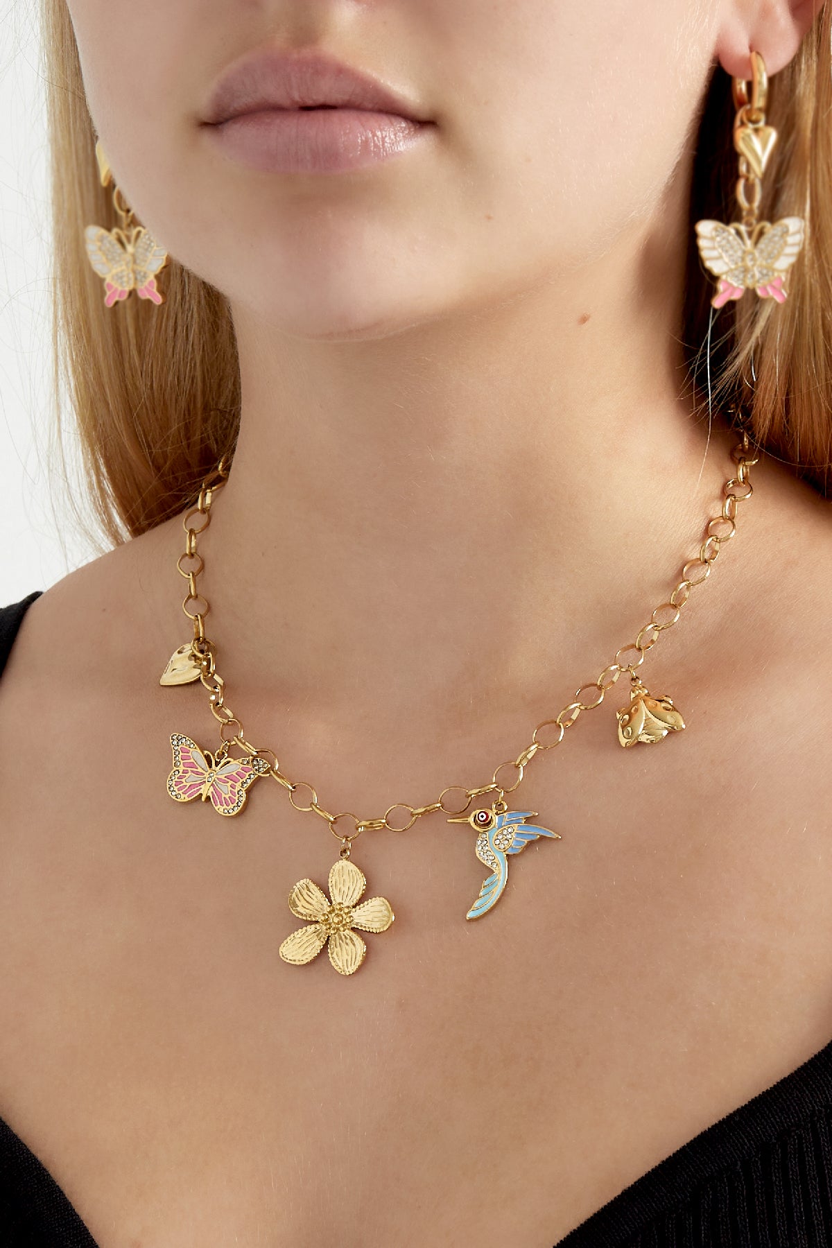 ketting-met-bedeltjes-192dje-1.jpg ketting met bedeltjes - Afbeelding 1