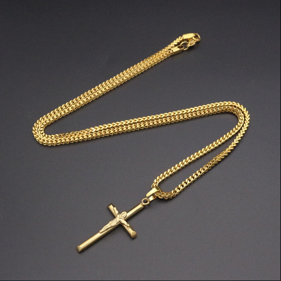 ketting-met-kruis-heren-604cxt-1.jpg ketting met kruis heren - Afbeelding 1