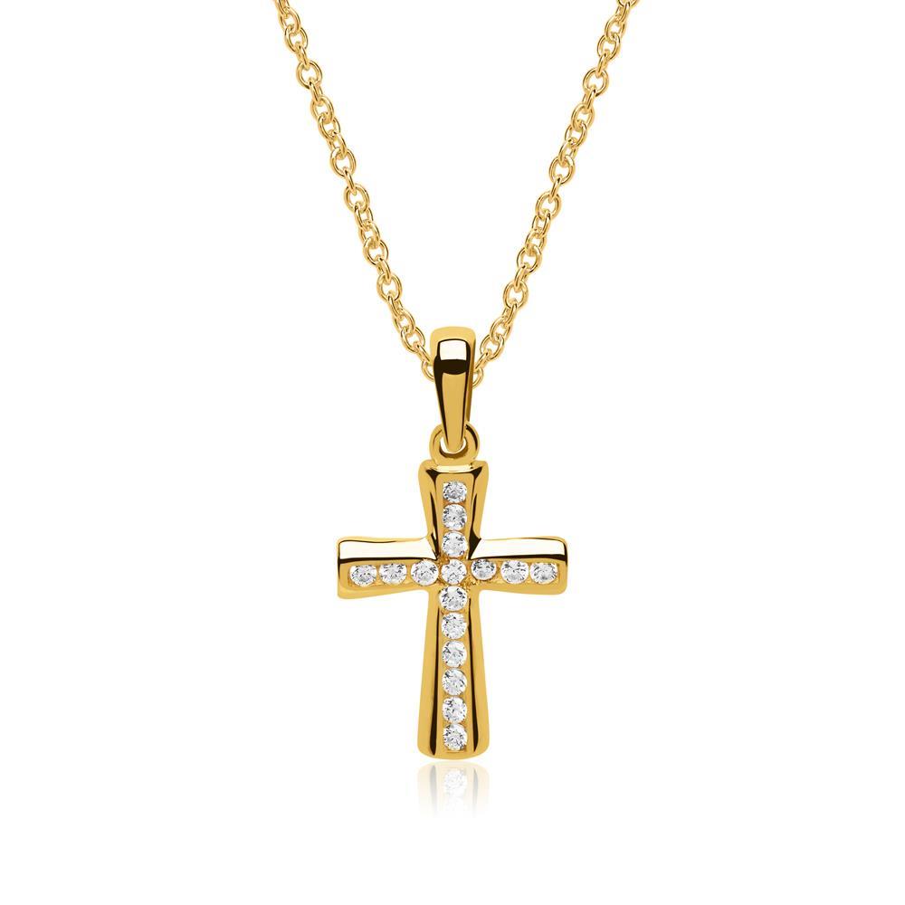 ketting-met-kruisje-goud-246pfi-1.jpg ketting met kruisje goud - Afbeelding 1